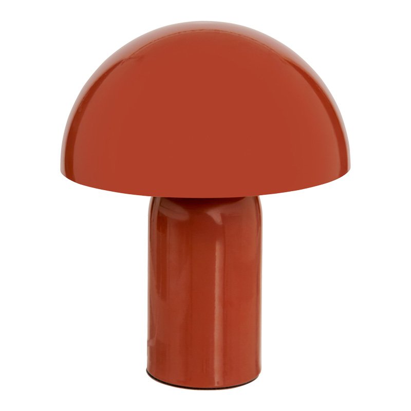 199-000680 Επιτραπέζιο φωτιστικό Mushi pakoworld μέταλλο σε terracotta απόχρωση Φ20x24,5εκ - Image 1