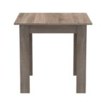 Τραπεζαρία Manka-Parker pakoworld σετ 3τεμ mdf σε μαύρη-sonoma truffle απόχρωση 80x80x77εκ - Image 5