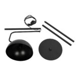 GLOBOSTAR® SNAKE 204-0128 Μοντέρνο Επιδαπέδιο Φωτιστικό με Ντουί 1 x E27 AC 220-240V IP20 - Μαύρο - Μ52 x Π25 x Υ154cm - Image 14