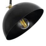 GLOBOSTAR® SNAKE 204-0128 Μοντέρνο Επιδαπέδιο Φωτιστικό με Ντουί 1 x E27 AC 220-240V IP20 - Μαύρο - Μ52 x Π25 x Υ154cm - Image 8