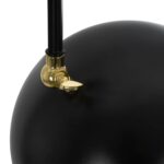 GLOBOSTAR® SNAKE 204-0128 Μοντέρνο Επιδαπέδιο Φωτιστικό με Ντουί 1 x E27 AC 220-240V IP20 - Μαύρο - Μ52 x Π25 x Υ154cm - Image 9
