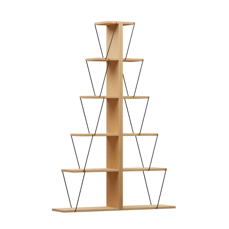 225-000040 Βιβλιοθήκη mini Tars pakoworld sonoma-μαύρο 100x22x150εκ - Image 1
