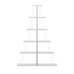 Βιβλιοθήκη mini Tars pakoworld λευκό 100x22x150εκ - Image 3