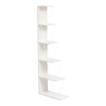 Βιβλιοθήκη mini Tars pakoworld λευκό 100x22x150εκ - Image 4