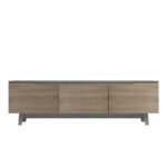 Έπιπλο τηλεόρασης Kasandra pakoworld μπεζ μαρμάρου-sonoma 180x35x48.5εκ - Image 4