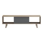 Τραπέζι σαλονιού Elonza pakoworld sonoma-ανθρακί 120x60x36εκ - Image 4