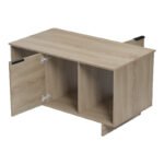 Τραπέζι σαλονιού Nalinda pakoworld sonoma 100x55x55εκ - Image 2