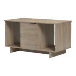 Τραπέζι σαλονιού Nalinda pakoworld sonoma 100x55x55εκ - Image 5