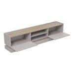 Έπιπλο τηλεόρασης Wendo pakoworld γκρι-sonoma 200x37x47εκ - Image 2