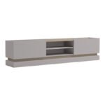 Έπιπλο τηλεόρασης Wendo pakoworld γκρι-sonoma 200x37x47εκ - Image 3