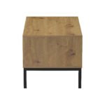 Τραπέζι σαλονιού Delanka pakoworld oak-μαύρο 92x50x46εκ - Image 5