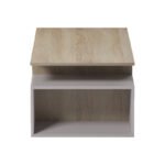 Τραπέζι σαλονιού Wendo pakoworld γκρι-sonoma 91x37x50εκ - Image 5