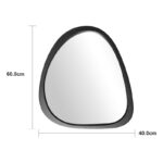 Καθρέπτης Ione pakoworld μαύρο MDF 55x2,5x60 εκ - Image 4