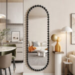 Καθρέπτης Myrtus pakoworld μαύρο MDF 40x2,5x160 εκ - Image 2