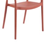 Πολυθρόνα Ankara pakoworld στοιβαζόμενη pp-pe rattan σε terracotta απόχρωση 54x55.5x77εκ - Image 8