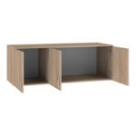 Πατάρι ντουλάπας Royal pakoworld τρίφυλλο sonoma 150x58x53εκ - Image 2
