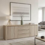 Μπουφές Kalya pakoworld σε sonoma απόχρωση 220x49x89.5εκ