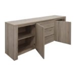 Μπουφές Kalya pakoworld σε sonoma απόχρωση 220x49x89.5εκ - Image 3