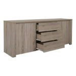Μπουφές Kalya pakoworld σε sonoma απόχρωση 220x49x89.5εκ - Image 4