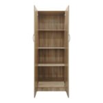Ντουλάπα δίφυλλη Athos pakoworld σε sonoma απόχρωση 60x42x180εκ - Image 4