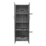 Ντουλάπα δίφυλλη Athos pakoworld σε sonoma απόχρωση 60x42x180εκ - Image 7