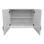 Ντουλάπα πεντάφυλλη με πατάρι Athos pakoworld λευκή 170x42x240εκ - Image 9