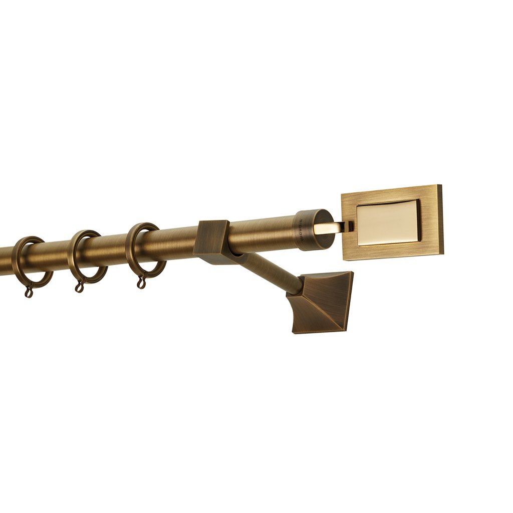 4017bro-25-prestige-collection Κουρτινόξυλο Φ25 Zogometal PR4017 Μπρονζέ / Όρο - Image 1