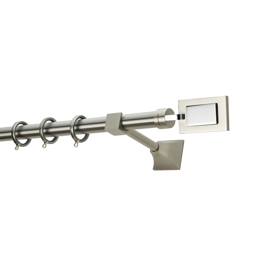 4017nmch-25-prestige-collection Κουρτινόξυλο Φ25 Zogometal PR4017 Νίκελ Ματ / Χρώμιο - Image 1