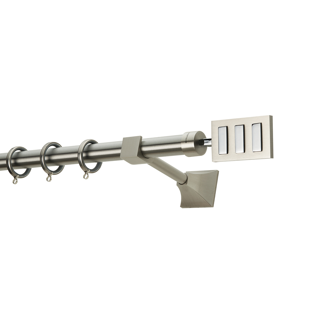 4019nmch-25-prestige-collection Κουρτινόξυλο Φ25 Zogometal PR4019 Νίκελ Ματ / Χρώμιο - Image 1