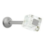 Αμπράζ Κουρτίνας Zogometal 4934 Νίκελ Ματ / Ice White