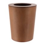 Κάδος δρύινος 9 λίτρα φυσικό ξύλο 22,50χ28,50 cm Eurocasa