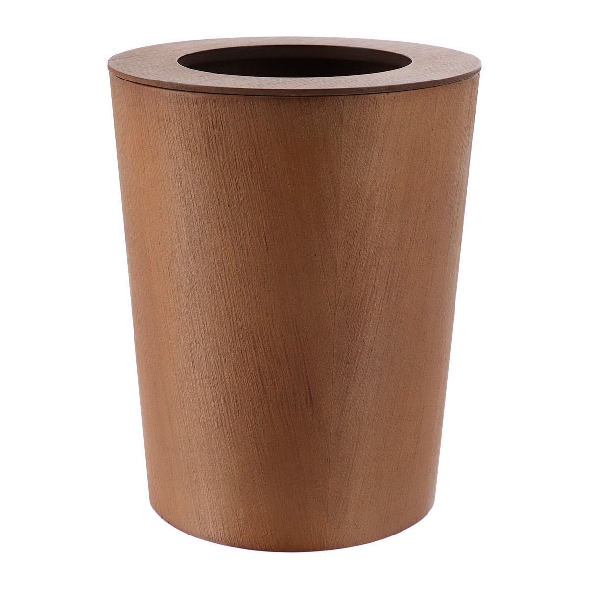 6553160 Κάδος δρύινος 9 λίτρα φυσικό ξύλο 22,50χ28,50 cm Eurocasa - Image 1