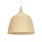 GLOBOSTAR® BAHAMAS 01370 Boho Κρεμαστό Φωτιστικό Οροφής με Ντουί 1 x E27 AC 220-240V IP20 - Μπεζ - Μ60 x Π60 x Υ60cm - Image 2