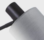 SE21-BL-22-SH2 ADEPT BLACK WALL LAMP GREY SHADE+ - Image 2