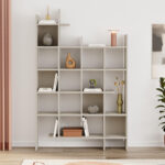Βιβλιοθήκη Manco Megapap χρώμα sandstone 122x25,5x188εκ. - Image 2