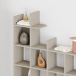 Βιβλιοθήκη Manco Megapap χρώμα sandstone 122x25,5x188εκ. - Image 3