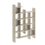 Βιβλιοθήκη Manco Megapap χρώμα sandstone 122x25,5x188εκ. - Image 4