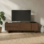 Έπιπλο τηλεόρασης Capri Megapap χρώμα καρυδί milano 180x45x55εκ. - Image 3