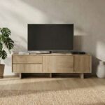 Έπιπλο τηλεόρασης Capri Megapap χρώμα sapphire oak 180x45x55εκ. - Image 3