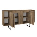 Μπουφές Orontes Megapap χρώμα καρυδί 160x35,2x80εκ. - Image 8