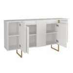 Μπουφές Orontes Megapap χρώμα λευκό - χρυσό 160x35,2x80εκ. - Image 8