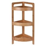 Γωνιακή Ραφιέρα Μπάνιου με 3 Ράφια από Bamboo natural MRShome