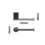 Toilet Roll Holder PVD Golden Brass Brushed SANCO - Image 2
