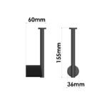 Spare Toilet Roll Holder PVD Golden Brass Brushed SANCO - Image 2