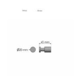Άγκιστρο Μπουρνουζιού PVD Gun Metal Polished SANCO - Image 2