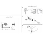Toilet Roll Holder PVD Gun Metal Brushed SANCO - Image 2