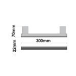 Single Towel Rail (30cm) Χρωμέ SANCO - Image 2