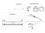 Single Towel Rail (60cm) Τσιμέντο Γκρι Ματ SANCO - Image 2