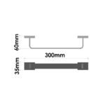 Single Towel Rail (30cm) Χρωμέ SANCO - Image 2