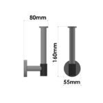 Spare Toilet Roll Holder PVD Golden Brass Brushed SANCO - Image 2